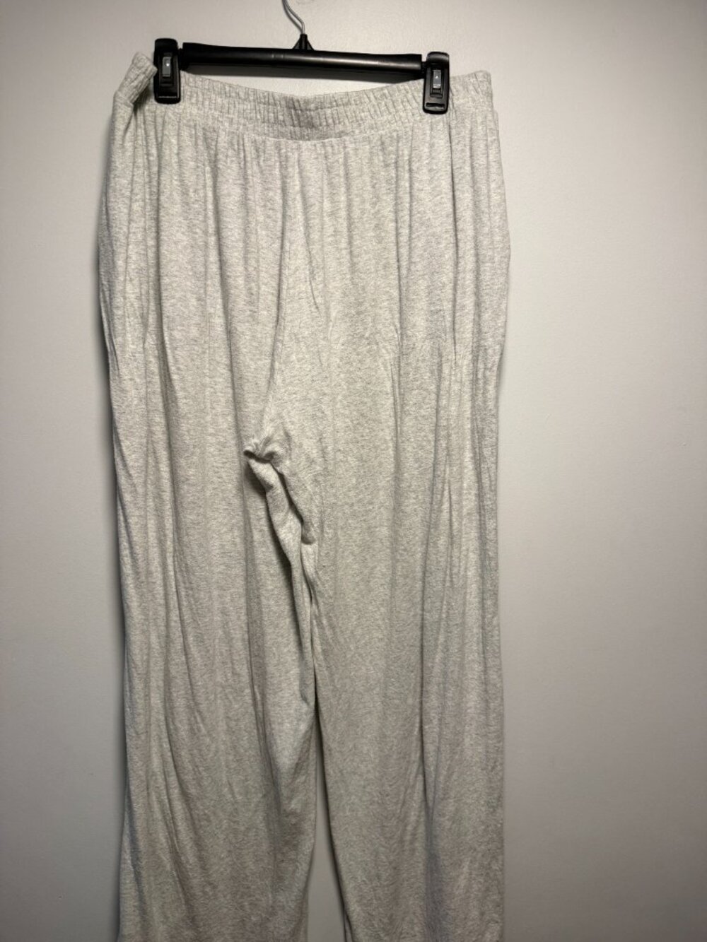 Abercrombie Light Gray Lounge Brushed Wide Leg Sweatpant L Long - Picture 7 of 7
